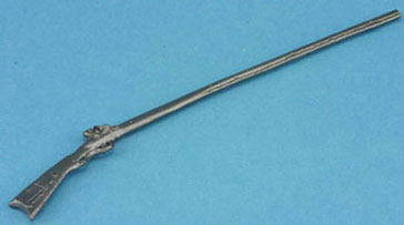 Dollhouse Miniature Rifle Antique Pewter